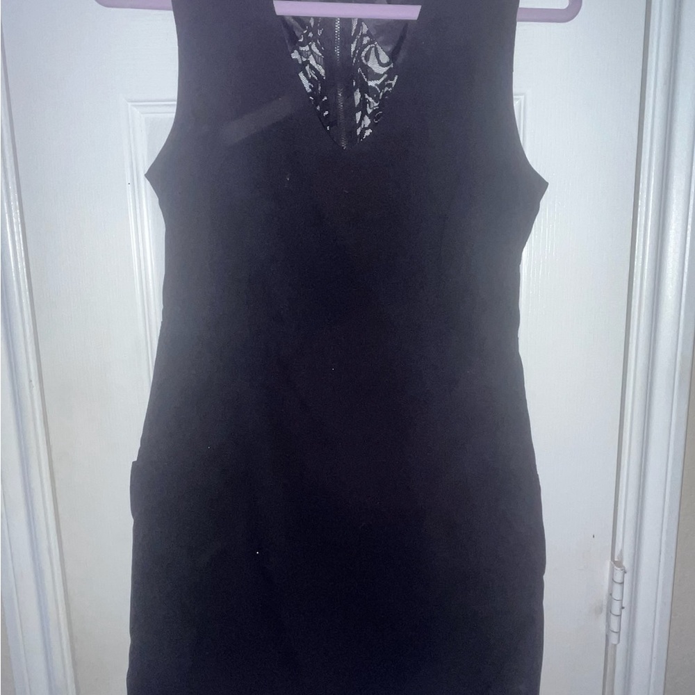 Forever 21 Black Midi Dress